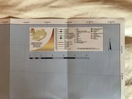 Relevant portion of the map