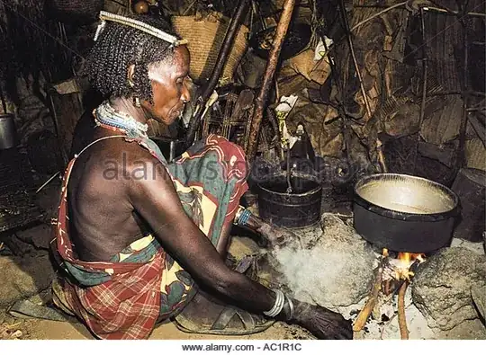 cooking over rocks