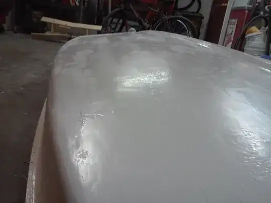 Bottom after wax paper