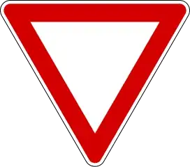 give way sign
