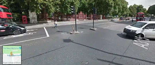 image of someone crossing a road