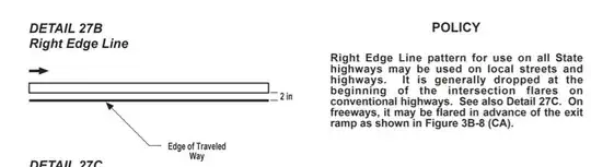 Right Edge Line Detail