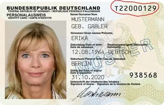 German ID card