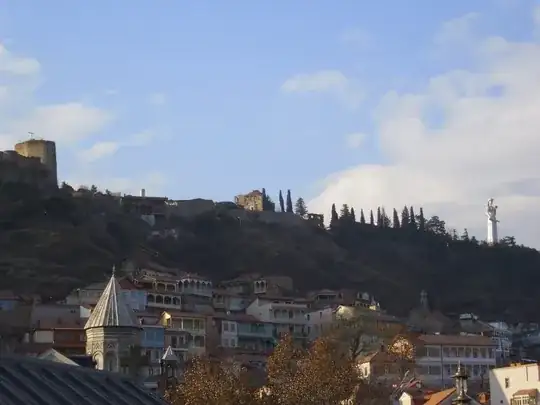Tbilisi hillside view