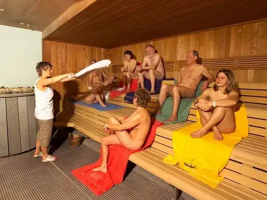 How to sit in a sauna