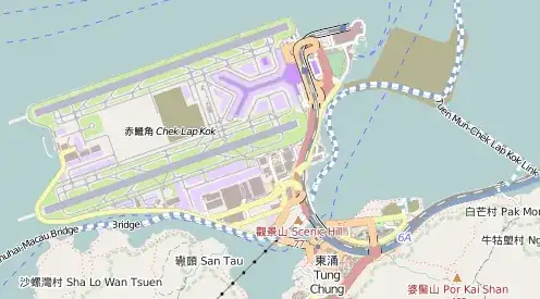 HKIA Tung Chung map