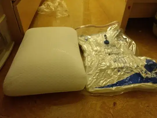 flattened pillow