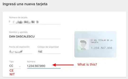 Mercado Libre credit card purchase dialog