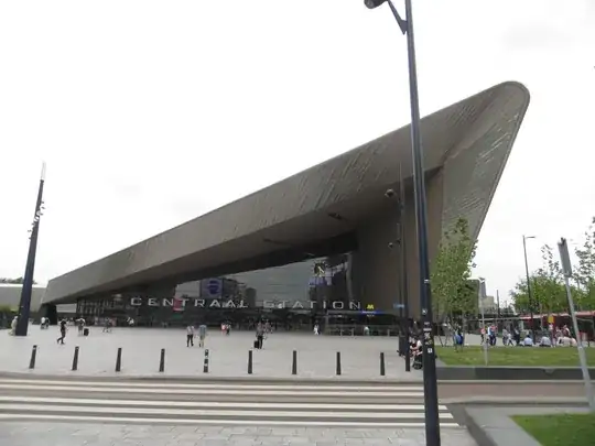 Rotterdam Central station, the front.