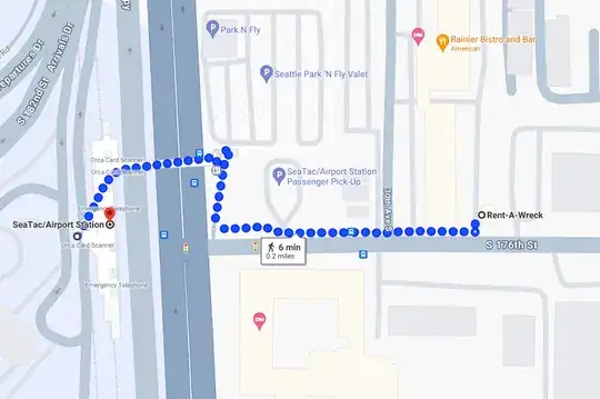 google map walking route
