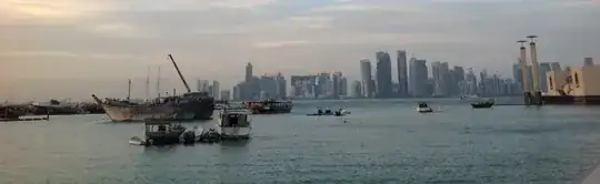 View across the Corniche in Doha