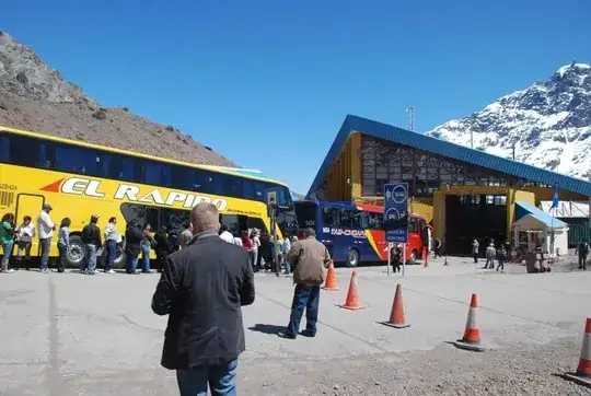 Chilean side of the border crossing