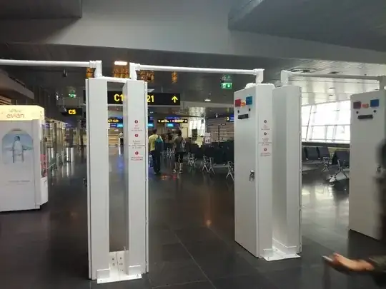 Machine inside Riga airport