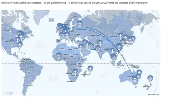 a380 HK routes