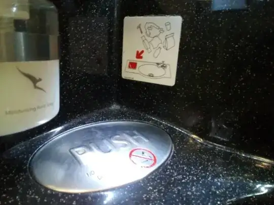Signs on bin