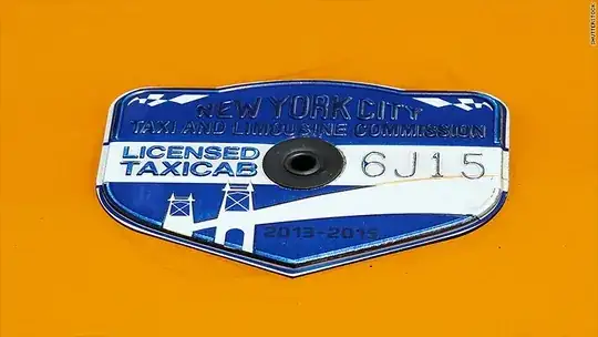 NYC taxi medallion