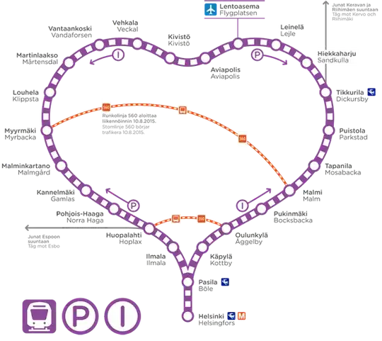Ring Rail Line map