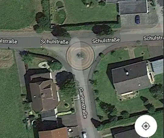 Schulstraße and Gartenstraße, satellite view
