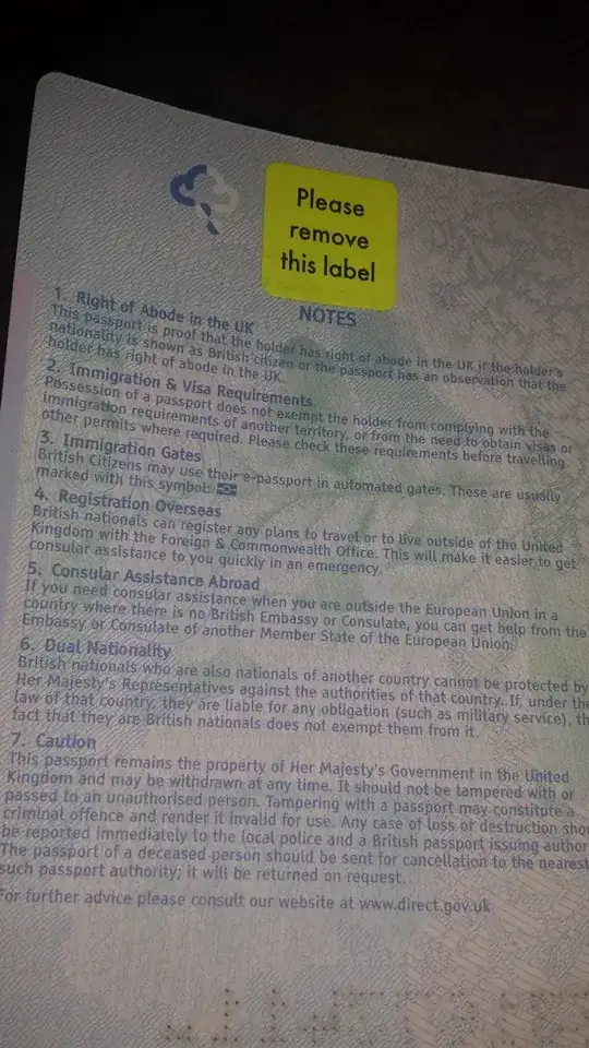 "Please remove this label"