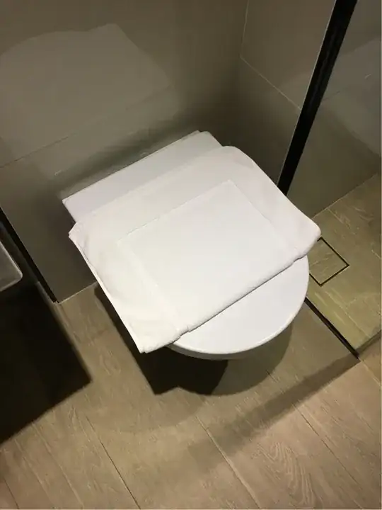 Towel on the seat
