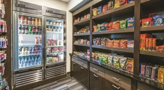 Shelves at La Quinta Inn