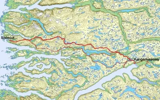 Map of Arctic Circle Road