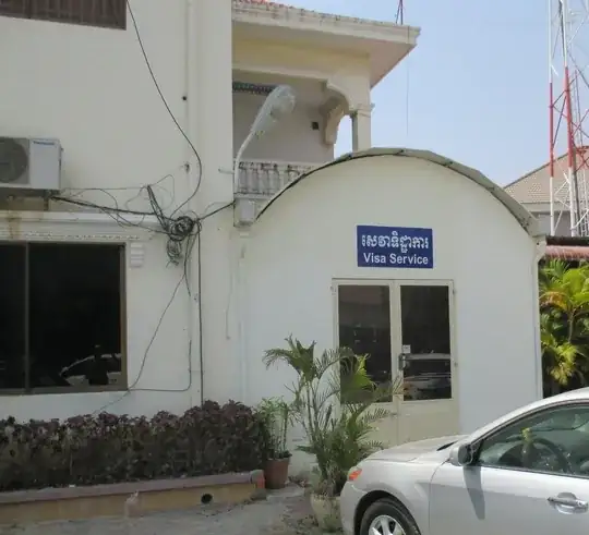Visa office at Cambodian Immigration, Phnom Penh
