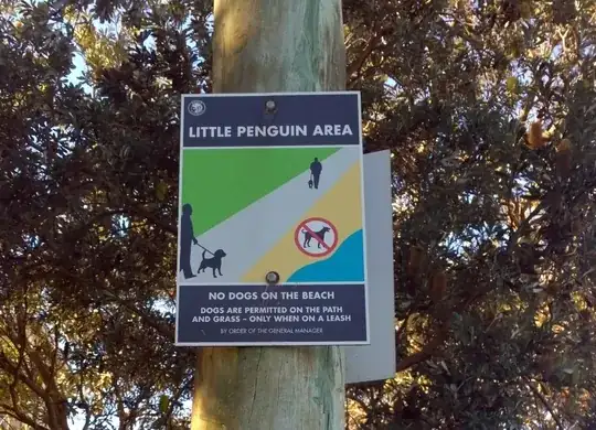Little penguins sign