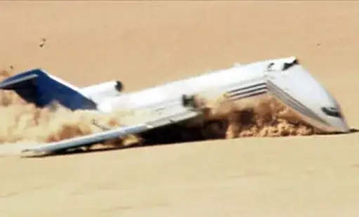 727 test crash landing