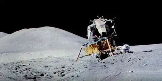 Apollo 15 lunar lander habitat structure