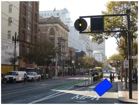 unsafe turn across tram tracks