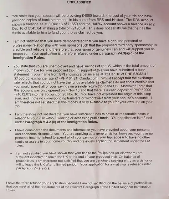 Refusal note, 2nd page