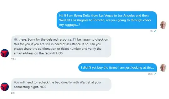 Twitter conversation