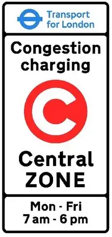 Congestion charge sign