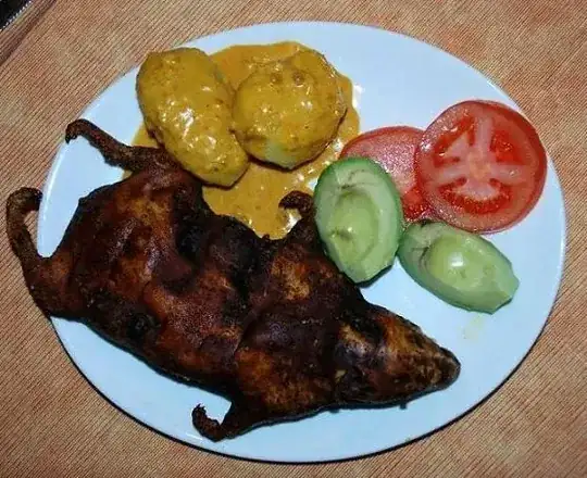 Yummy roasted guinea pig