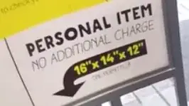Spirit personal item