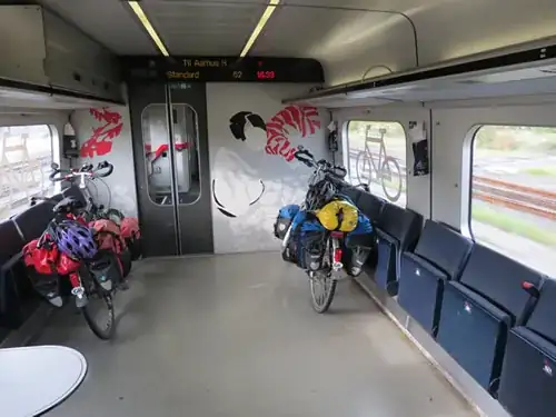 Area of IC3 train for storing bikes
