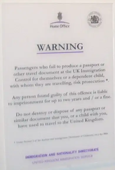 warningclose-up