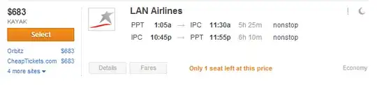 Tahiti - Easter Island flight