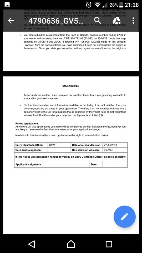 visitors visa refusal letter 2