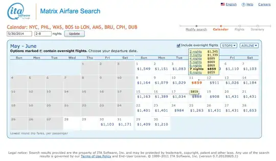 matrix search results