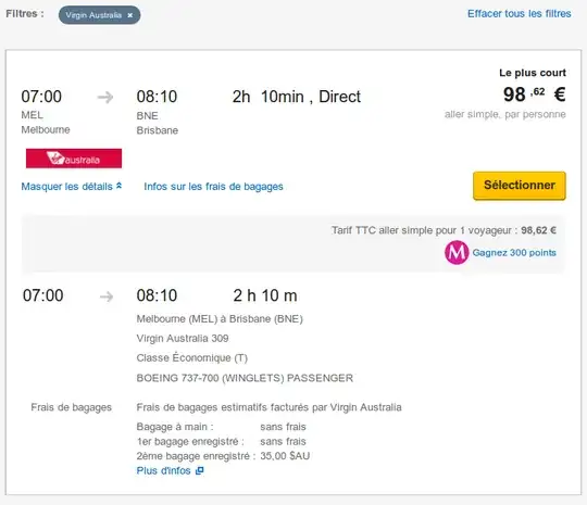Other booking
