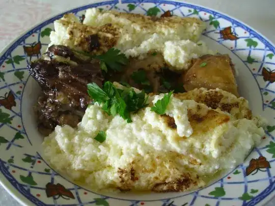 Tavë kosi in a small eatery in Berat, Albania.
