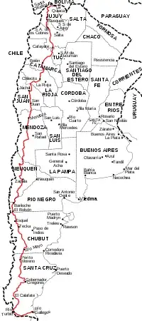 RN 40 highlited in red