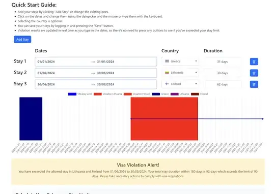 screen shot of the calculator