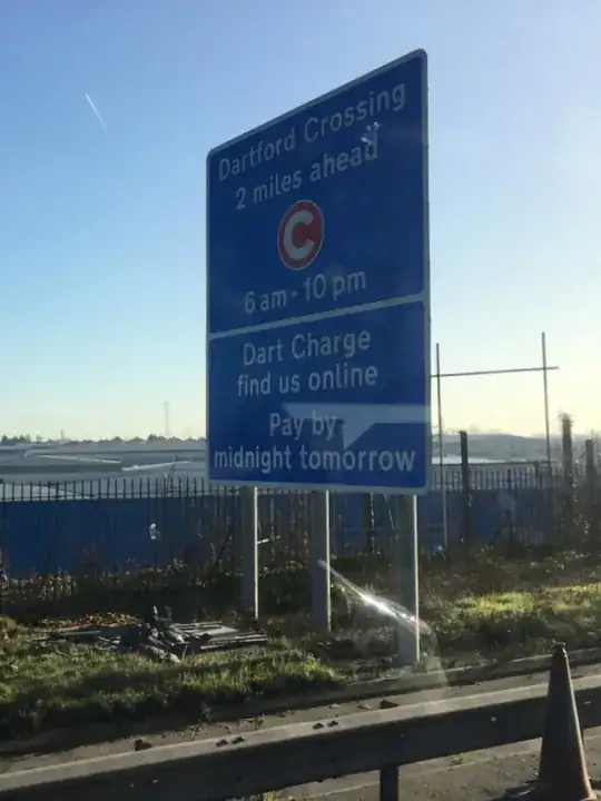Dartford Crossing Signs