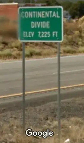 Continental Divide sign
