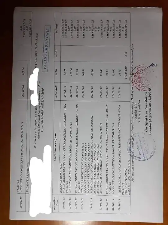 bank statement 2/2
