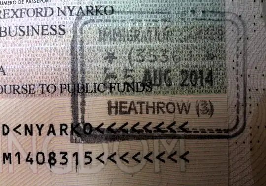My passport, with only an entry stamp, stamped even at the "wrong" side?