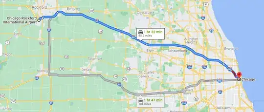 RFD to Downtown Chicago